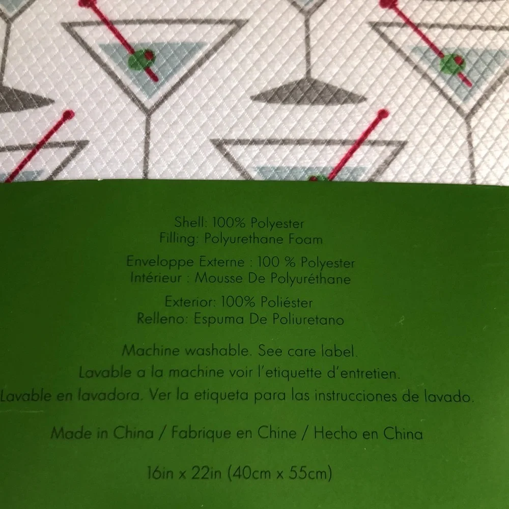 Kate Spade MARTINI Glasses Drying Mats
